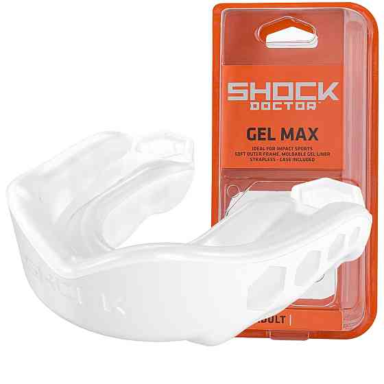 Капа Shock Doctor Gel Max дитяча (вік до 10р.) White (art. 61950-TC-YTR) Кам'янське