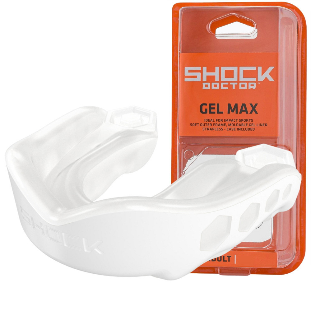 Капа Shock Doctor Gel Max дитяча (вік до 10р.) White (art. 61950-TC-YTR) Кам'янське - фото 1