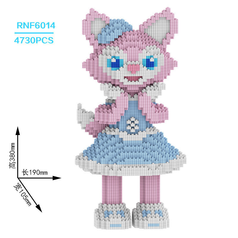 Конструктор Magic Blocks Лиса, мини-блоки, 3D-модель из 4730 деталей, 38 см (RNF6014) Запорожье - изображение 1