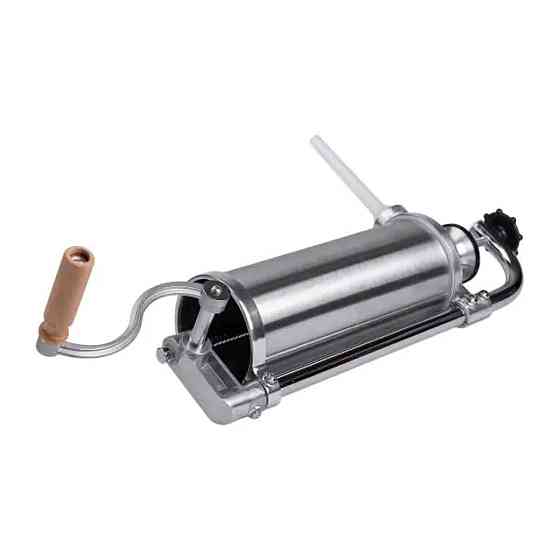 Yiwu Вертикальний шприц для ковбаси 2,5 л з нержавіючої сталі шприц ковбасний 4 насадки 16788-5 Коломыя