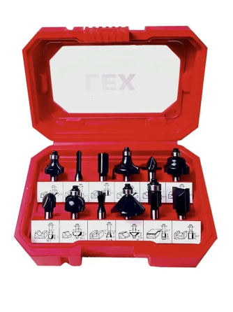 Набор фрез по дереву LEX 12 шт (LXRBS12PC) Киев