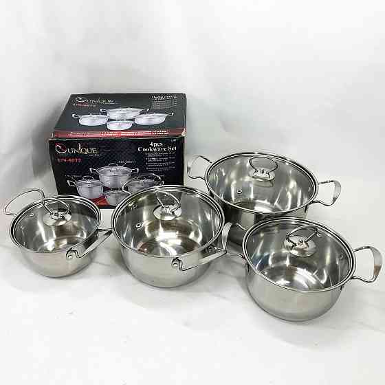 Гарний набір каструль з антипригарним покриттям, Набір посуду для електричних плит AF-32 Львів