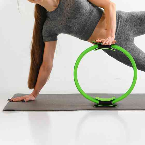 Кольцо для пилатеса Gymtek армированное стекловолокно 38см салатовый Киев