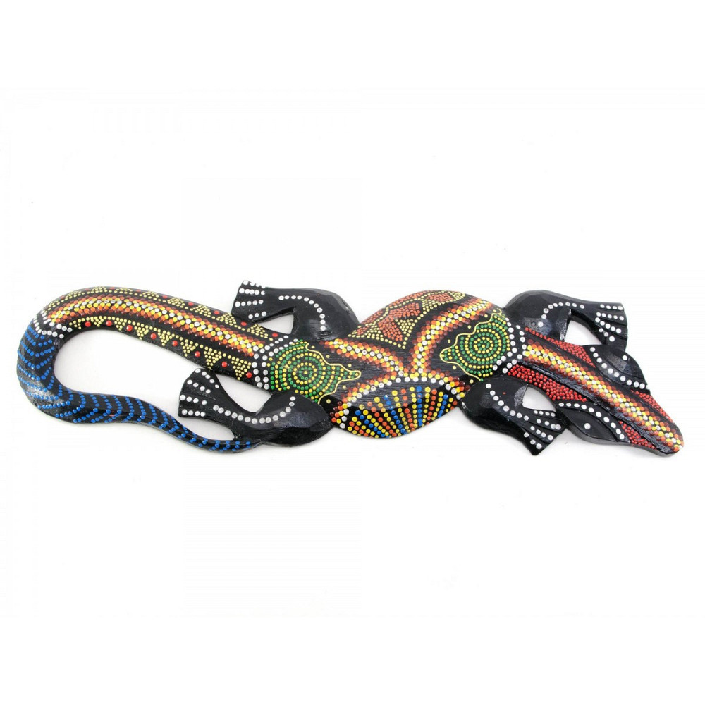 Фигурка деревянная Ящерица расписная Киев - изображение 1