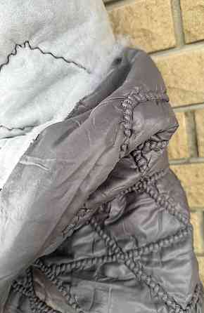 Тканина замш-опт/ плащівка стьобана сіра, від 3 м Київ