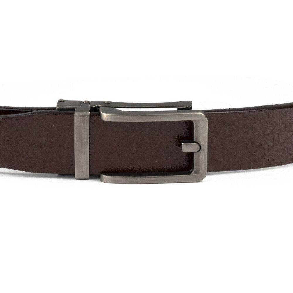 Ремінь чоловічий зі стильною пряжкою Vintage 20307 Коричневий Київ - фото 6