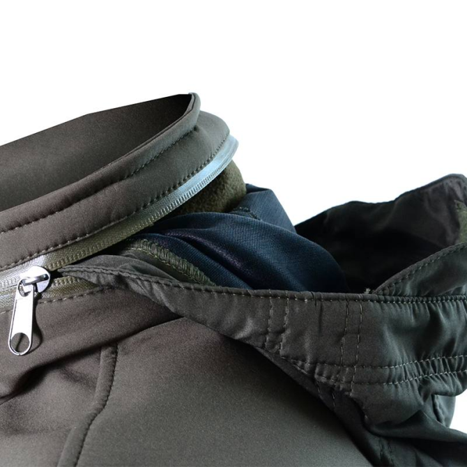 Армейская мужская куртка с капюшоном Soft Shell Оливковый, XXL Винница - изображение 5