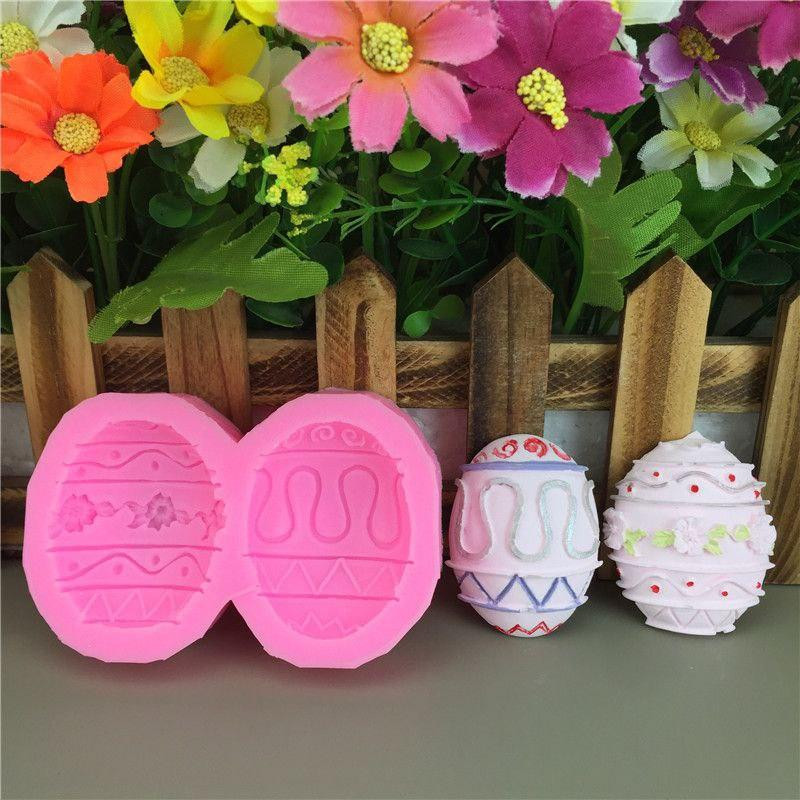 Молд силиконовый Пасхальное яйцо 105 на 58 мм розовый Киев - изображение 11