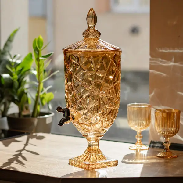 Лимонадниця Amber Ice 5 л із краном для напоїв соку фрешу мохіто HP-19-309 Коломия - фото 3