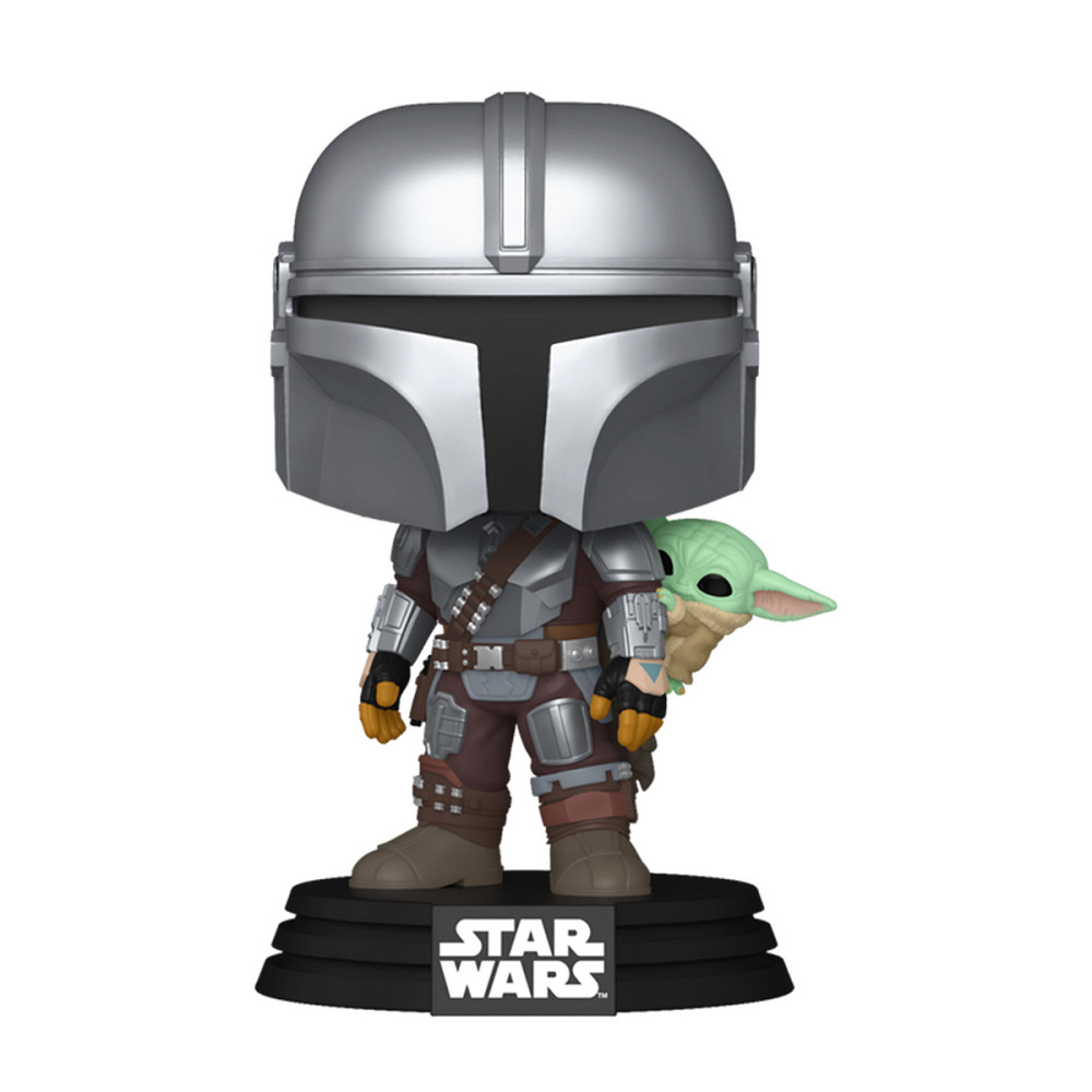 Ігрова фігурка Funko POP! серії Мандалорець - Мандалорець з Ґроґу на спині Дніпро - фото 2