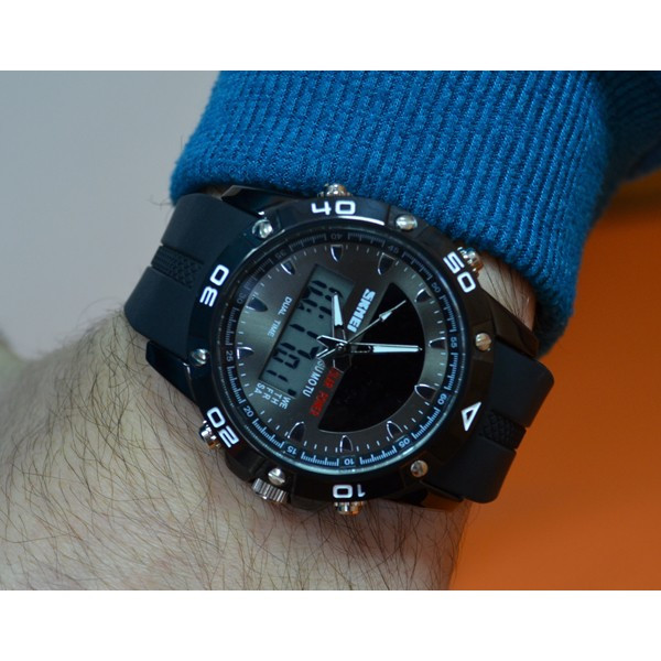 Мужские часы Skmei Solar 1064 на солнечной батарее black Киев - изображение 5