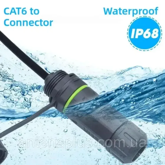 Комплект роз'ємів (2шт.) IP68 Starlink GEN3 V3 до мережевого кабелю RJ45 Gigabit Київ