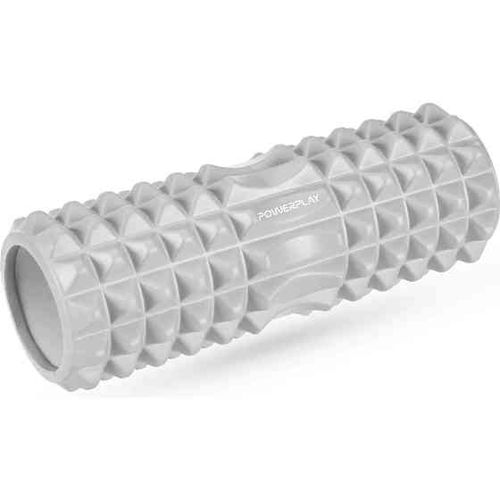 Массажний ролик (ролер) PowerPlay 4405 EVA Massage Roller Сірий (33x12см.) Кам'янське