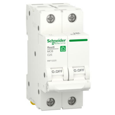 Автоматичний вимикач Schneider Electric RESI9 6kA 2P 25A C (R9F12225) Вінниця - фото 1