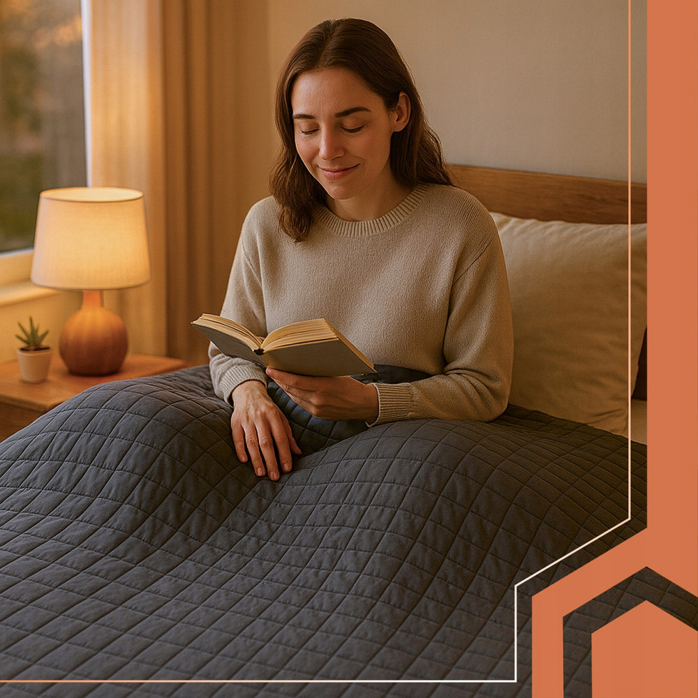 Ковдра обважнена 10 кг гравітаційна 220х200 см із сумкою Ruhhy (24427) Нововолинськ - фото 6