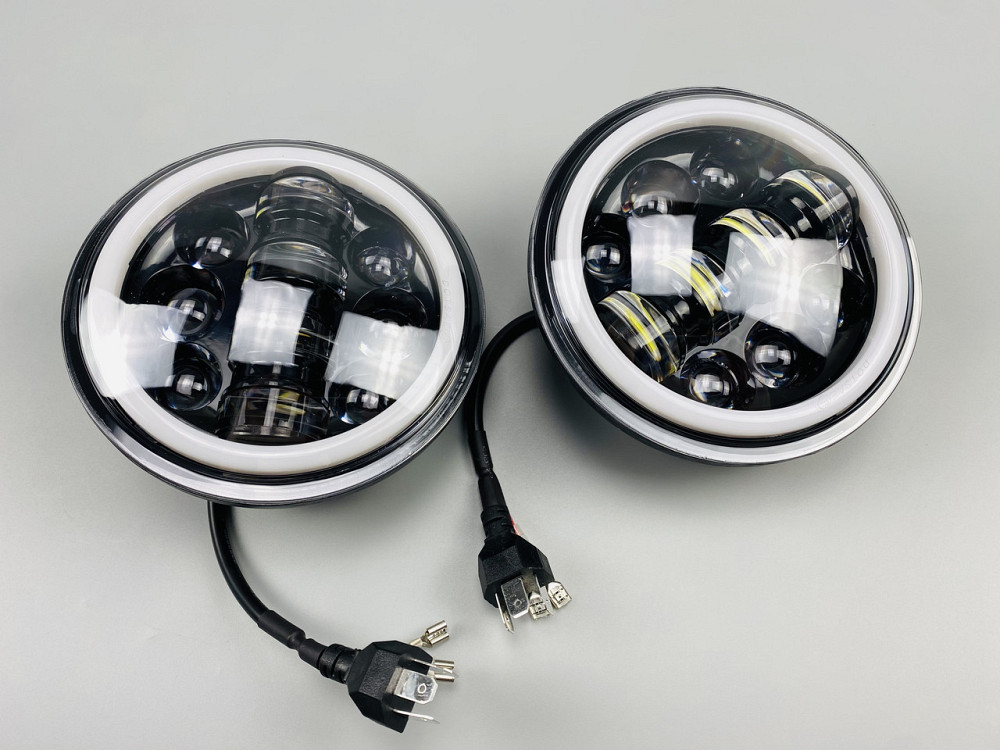 Фара головного світла LED 40W ближній+далекий+ходові вогні кільце 5.75 дюйми авто+мотоцикли Мукачево - фото 8