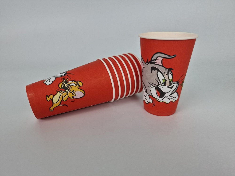Склянка паперова 500 мл (16oz) "TOM and JERRY" Маестро (35 шт) Харків - фото 1