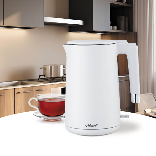 Електрочайник 1,7л 1800W метал (диск) MR-026-WHITE Maestro Житомир