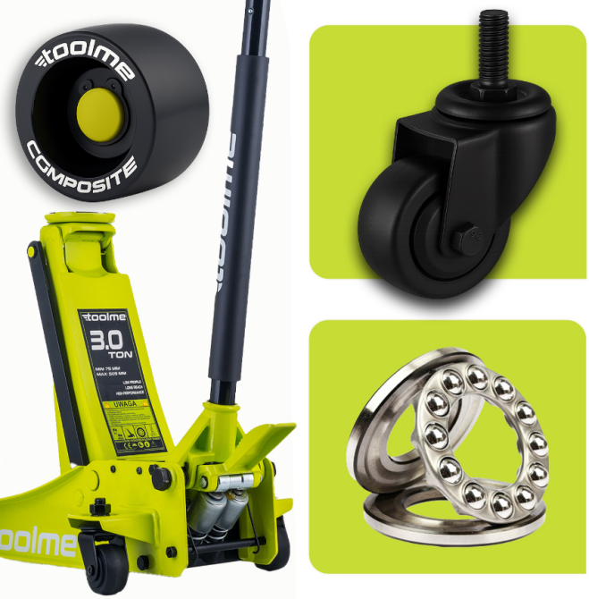 Домкрат подкатной гидравлический 3т 75-505мм Toolme TM007 (Польша) Киев - изображение 7