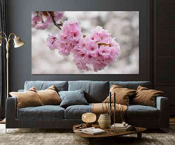 Картина холст в гостиную / спальню  Сакура   MLP_116 70x140 см Киев