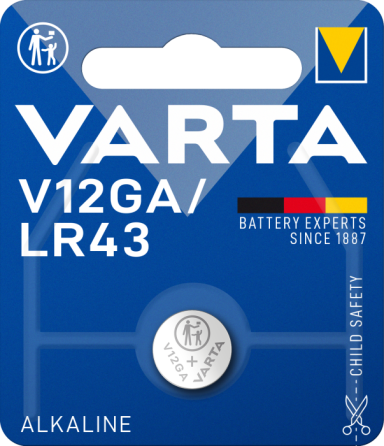 Батарейка таблетка VARTA V 12 GA блістер 1 шт. Рівне