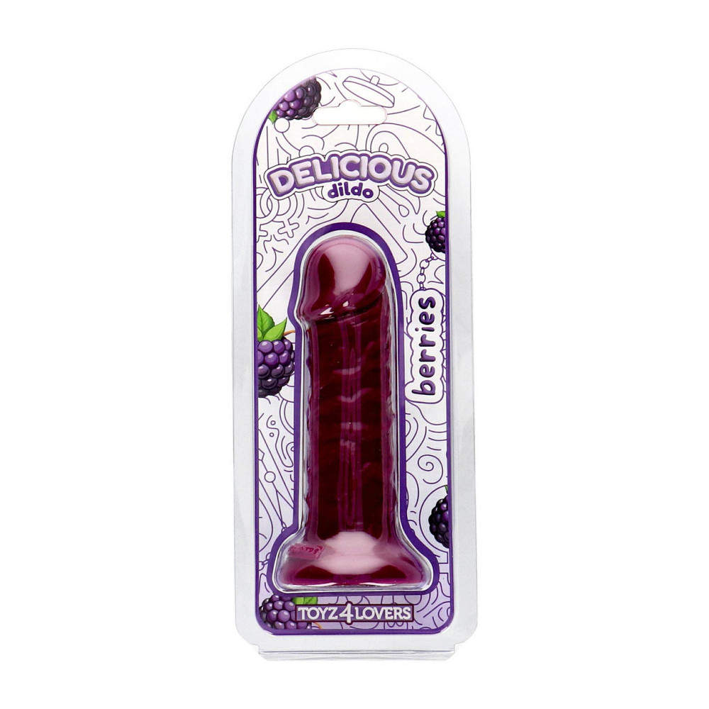 Фалоімітатор з ароматом ожини - Toyz4lovers Delicious Dildo Berries, 15 см Sex Aura Київ - фото 2
