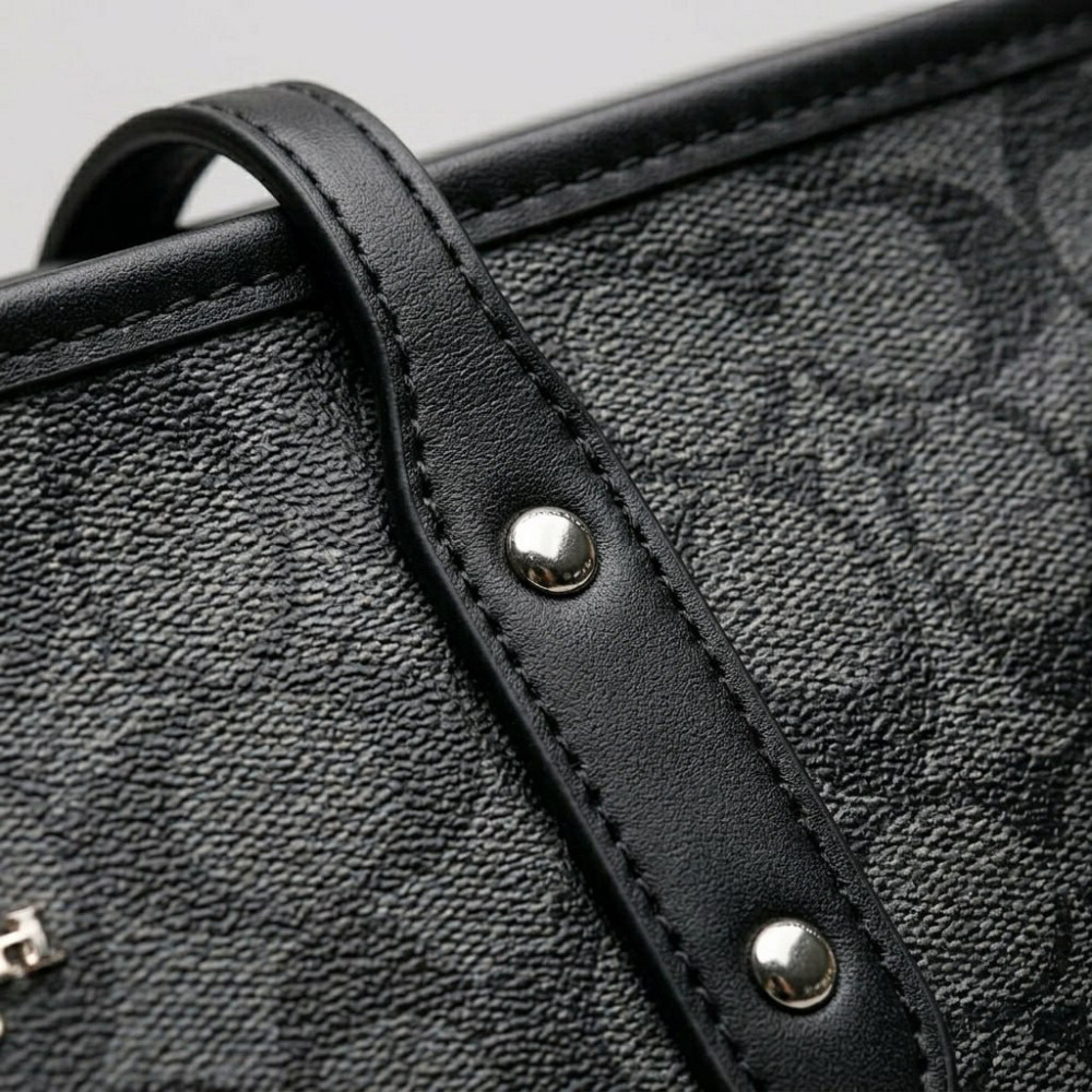 Женская сумка шоппер Coach City Tote серая (1386-3) Киев - изображение 5