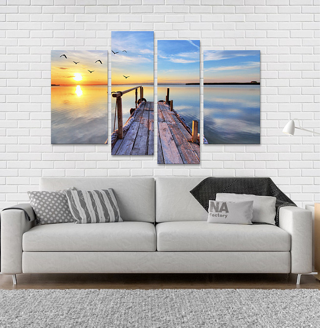 Модульная картина Природа Рассвет Art-59_4 Киев - изображение 2