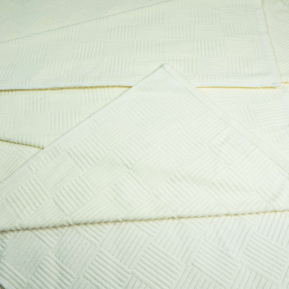 Простирадло-покривало махрове преміум якості YouStar 205х240см 400г/м2 (Ванільний) Суми - фото 4