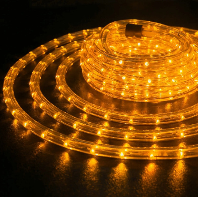 Светодиодная лента LED 100м 220V Дюралайт Золотая Винница - изображение 1