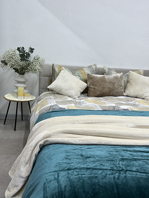 Ecotton Комплект постільної білизни Ecotton двоспальний 180х215 см бежевий Листя Київ - фото 6