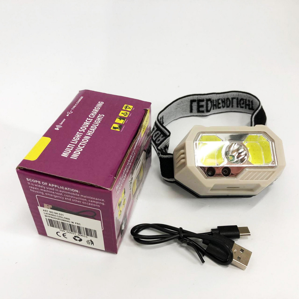 Налобный фонарь для электрика, Фонарь налобный для строителя Мощный LED VW-34 Львов - изображение 9