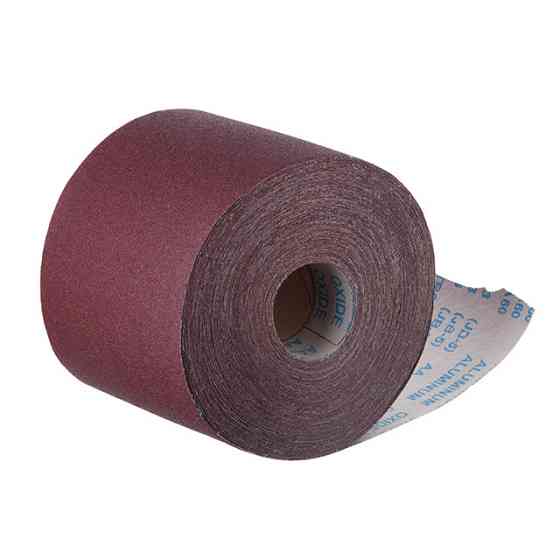 Шкурка шліфувальна, тканинна основа, К60, 200 мм × 50 м INTERTOOL BT-0716 Київ