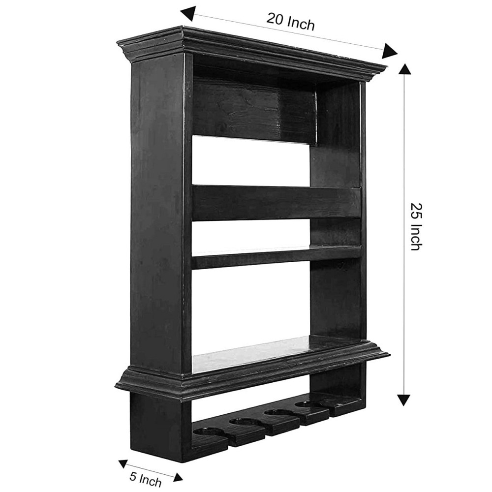 Настенная винная полка 