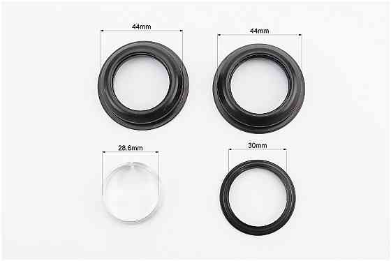 Рульові чашки 1-1/8" (44/28,6x44/30) безрізьбової вилки, напівінтегровані, чорні E9 Київ