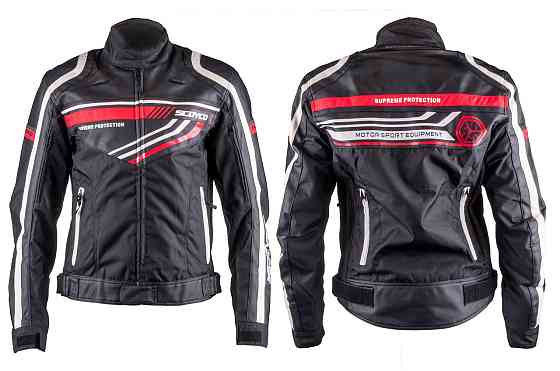 Мотокуртка (текстиль) (size:XL, чорна, mod:JK37) Мукачево