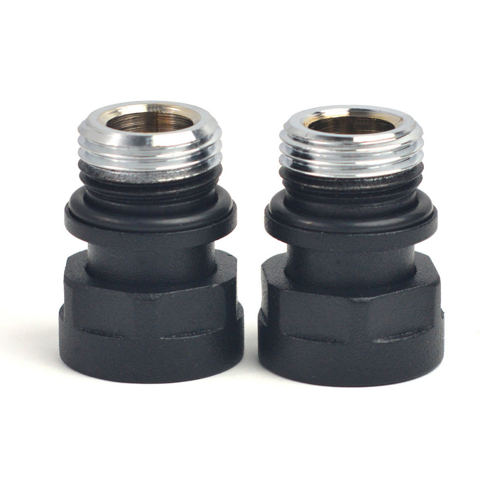 З'єднувач адаптер M22x1,5x1/2, чорний структурний (2 шт.) Київ - фото 1