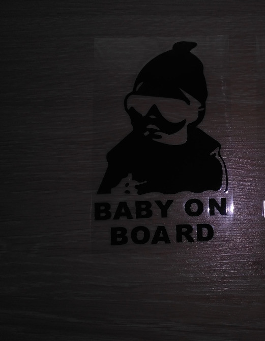 Наклейка на авто Дитина в машині"Baby on board" Київ - фото 3