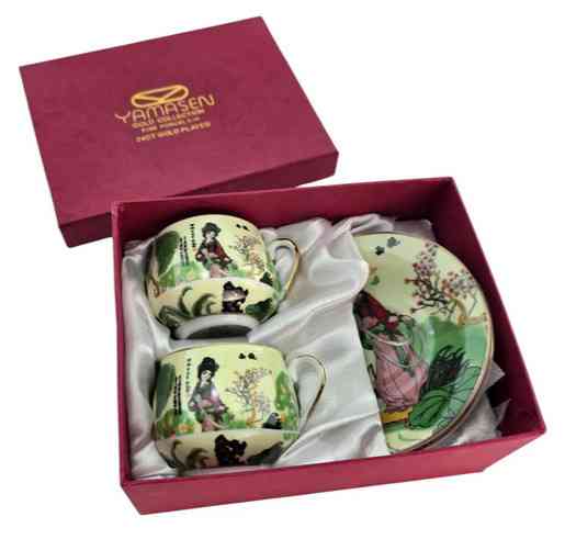 Сервиз чайный фарфор на 2 персоны Девушка Киев