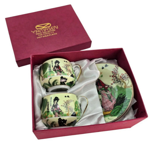 Сервиз чайный фарфор на 2 персоны Девушка Киев - изображение 1