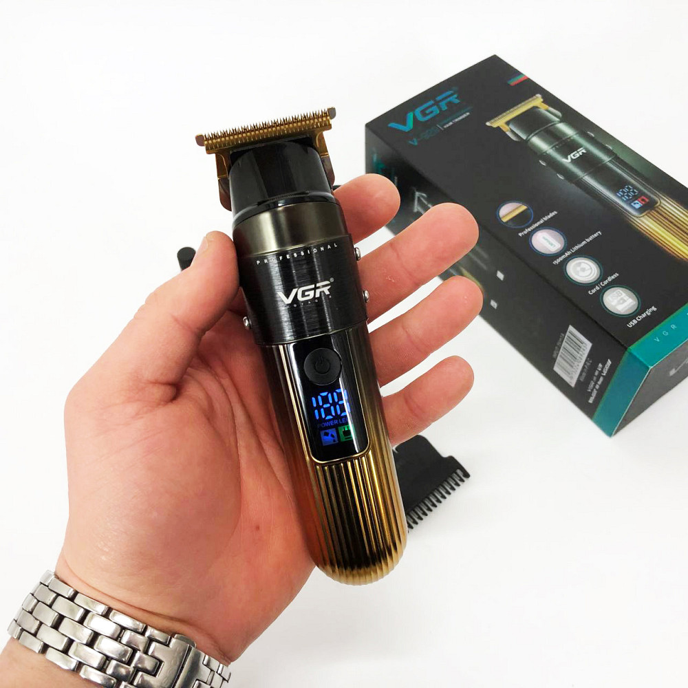 Многофункциональный триммер для стрижки волос и тела VGR V-929, Машинка для стрижки акуммуляторная VK-43 Львов - изображение 3