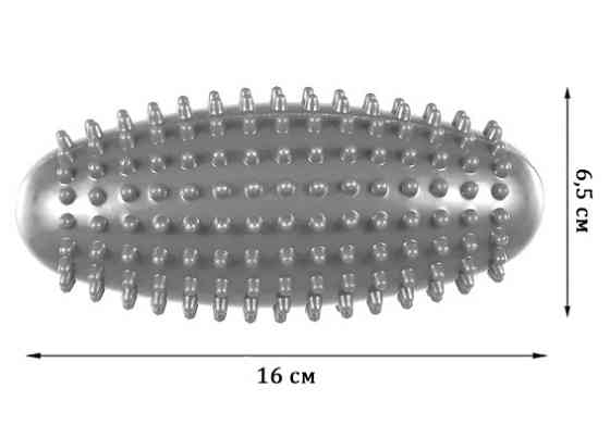 EasyFit Масажний ролик Almond EasyFit овальний з шипами сірий Коломия