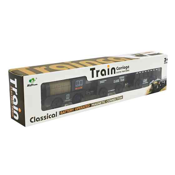 Детский игровой поезд AUtree AU8880, 2 магнитных вагона, на батарейках Винница