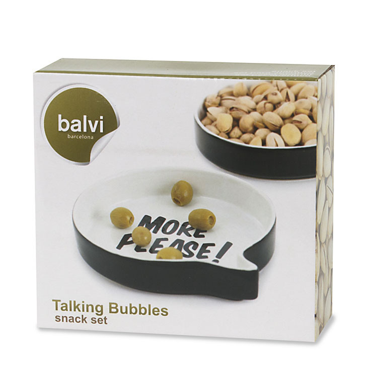 Набір із двох керамічних страв для снеків та закусок Balvi Talking Bubbles Рівне - фото 2