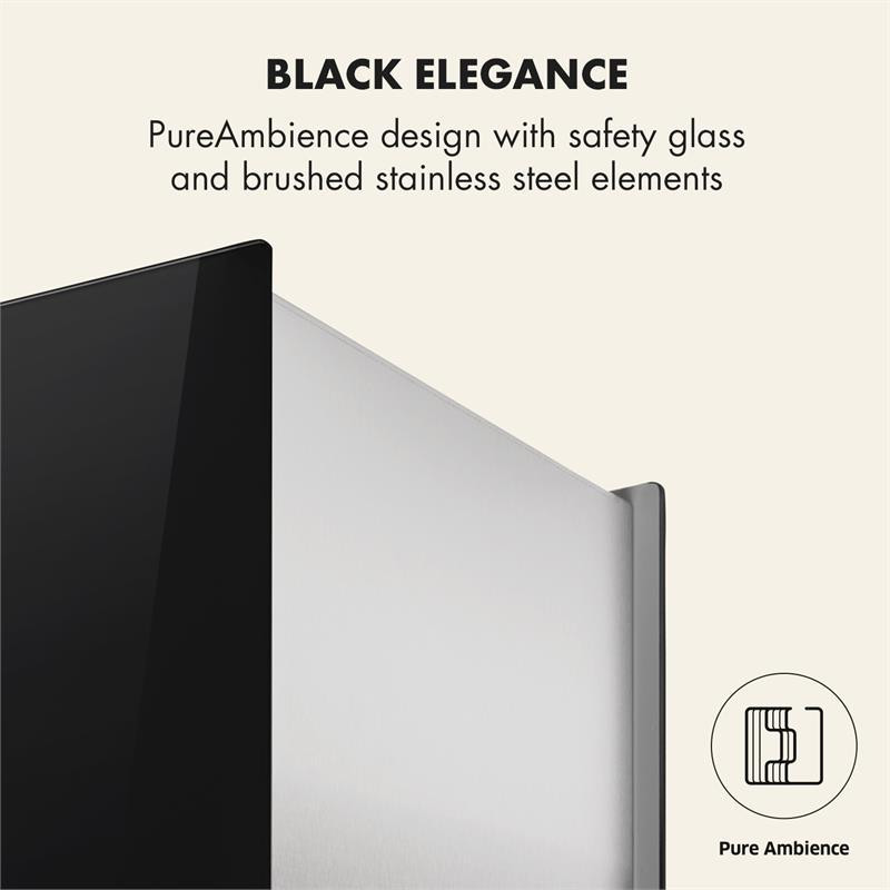 Люстра L острівна витяжка 60 см відпрацьоване повітря: 590 м3/год світлодіодне сенсорне скло чорний Рівне - фото 7