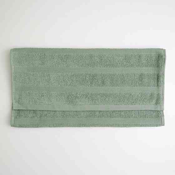 Махровое полотенце для ног с полосками GM Textile 50х70см 450г/м2 (Мятный) Сумы