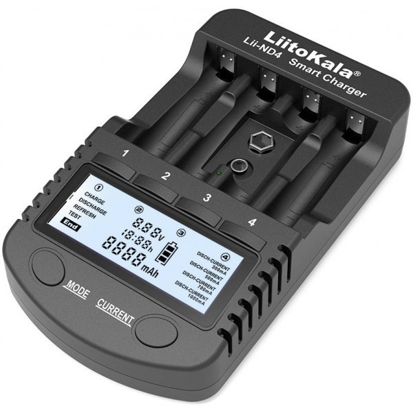 Зарядний пристрій LiitoKala Lii-ND4, 4x(NiMH/NiCd) + 1*9V(крона), discharge function (Lii-ND4) Киев - изображение 2