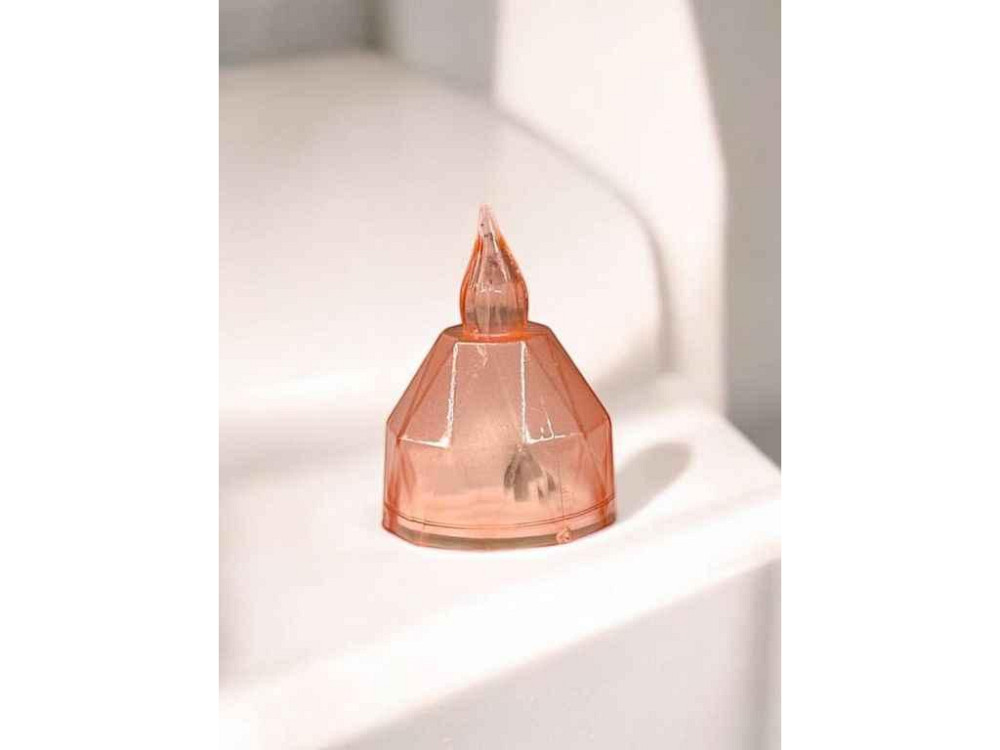 Свеча LED пластик 5*4 оранжевый м.04 ТМ SP Киев - изображение 1