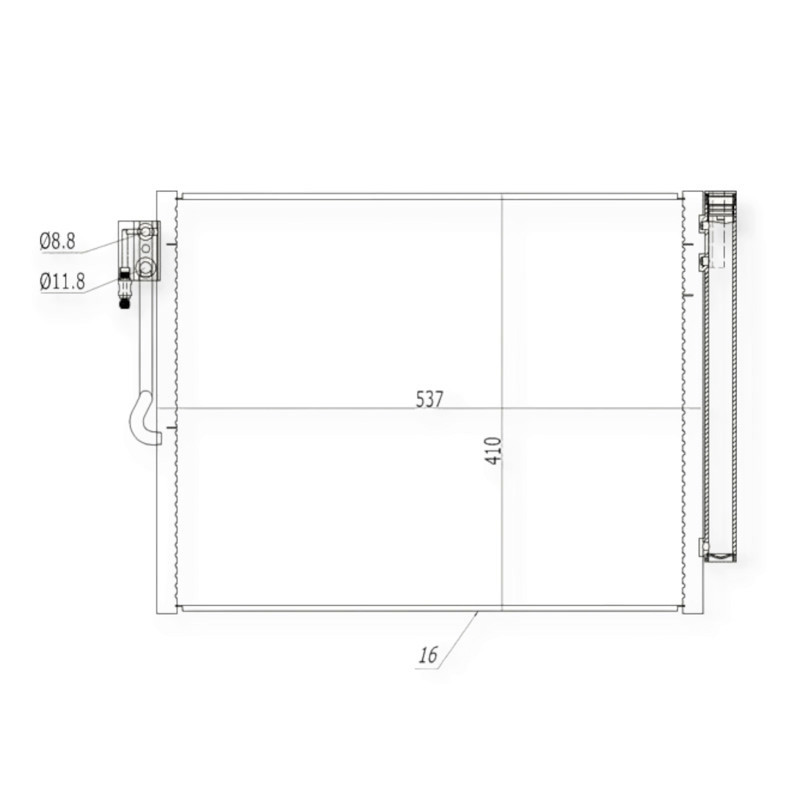 Радиатор кондиционера автомобиль Опель Meriva B 1.3-1.7D (10-17) Мукачево - изображение 5
