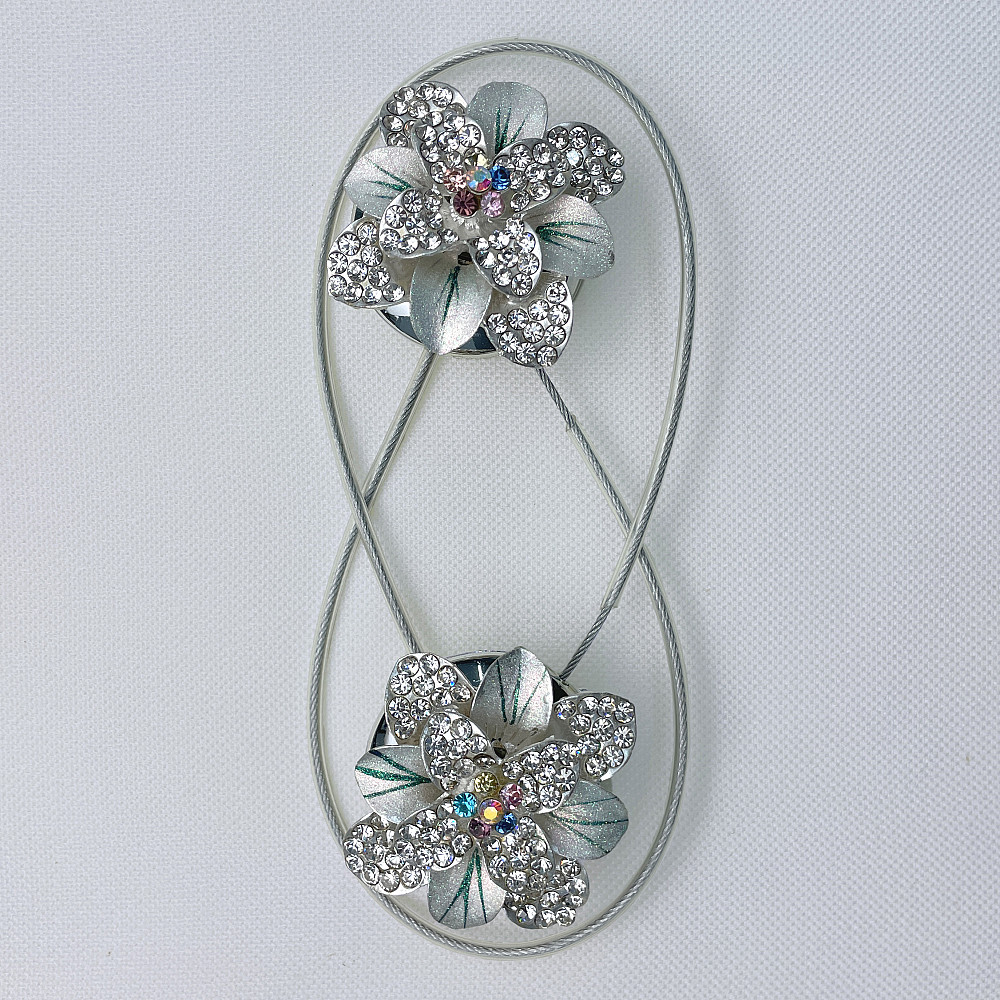 Магніти для штор та гардин "Flowers" набір 2 шт Різнокольоровий (81-229) Київ - фото 6